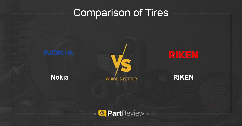 Comparison of tires Nokia and RIKEN