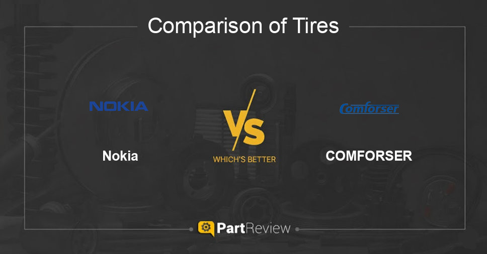 Comparison of tires Nokia and COMFORSER