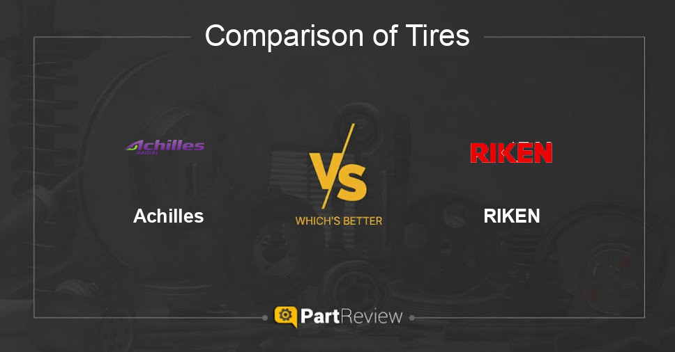 Comparison of tires Achilles and RIKEN