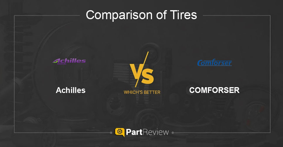 Comparison of tires Achilles and COMFORSER
