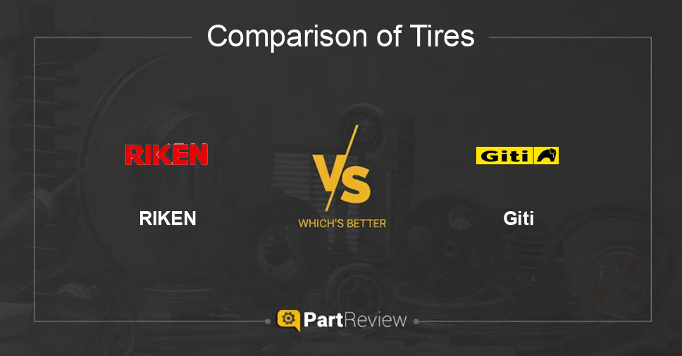 Comparison of tires RIKEN and Giti