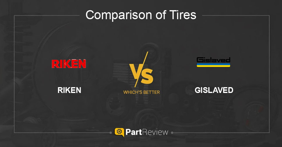 Comparison of tires RIKEN and GISLAVED