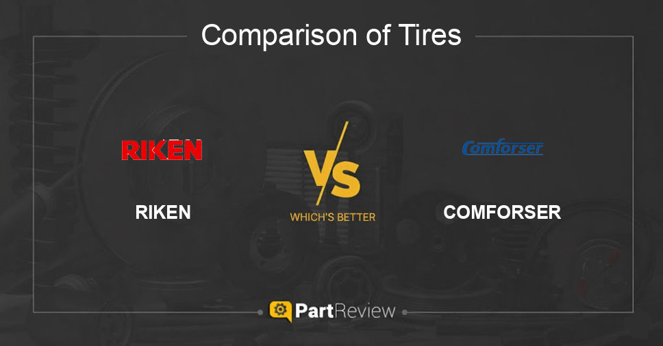 Comparison of tires RIKEN and COMFORSER