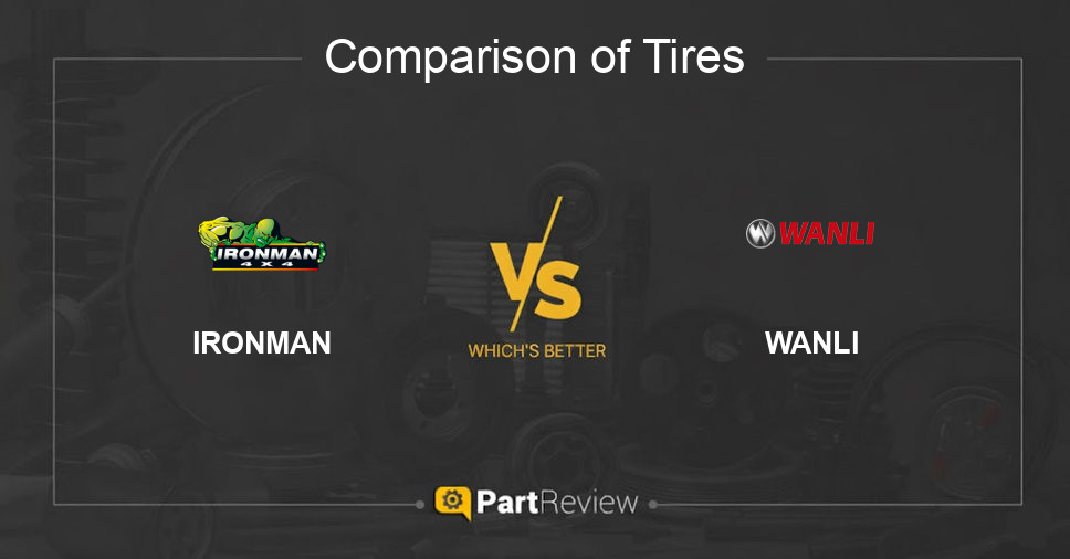 Comparison of tires IRONMAN and WANLI