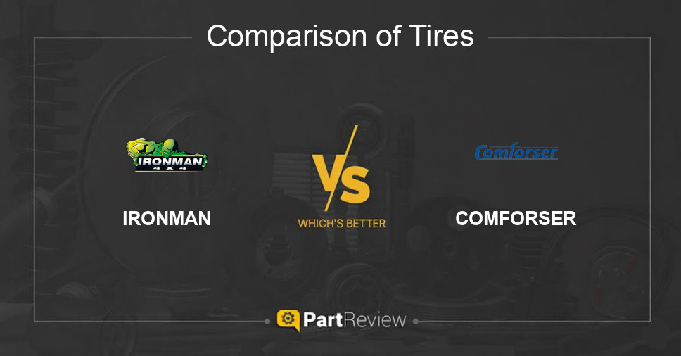 Comparison of tires IRONMAN and COMFORSER