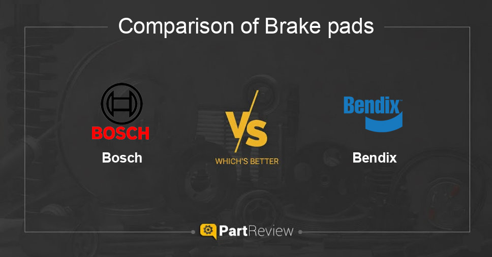 Comparison of brake pads Bosch and Bendix