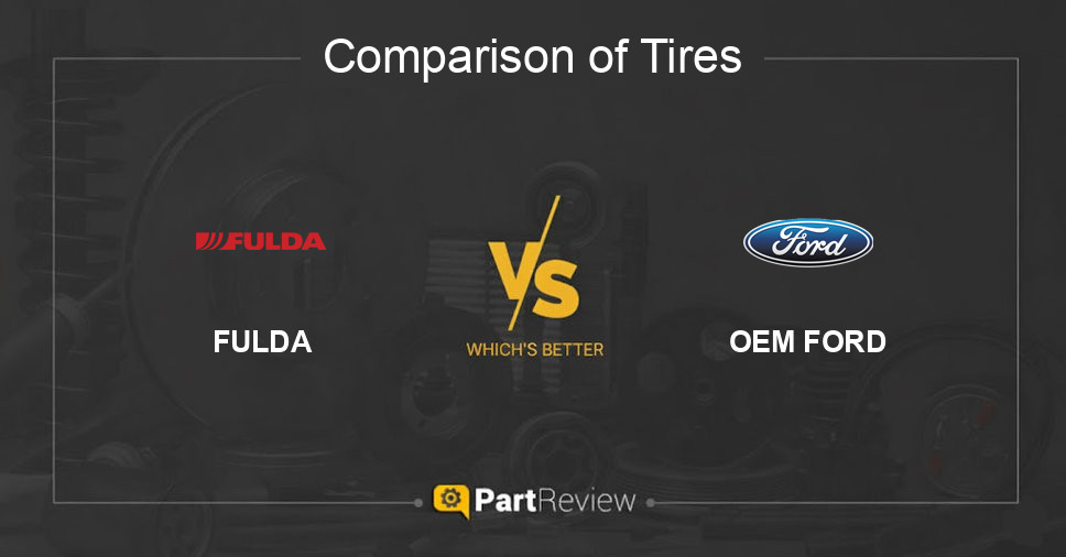 Comparison of tires FULDA and OEM FORD