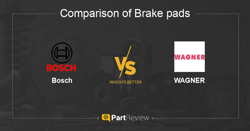 Comparison of brake pads Bosch and WAGNER