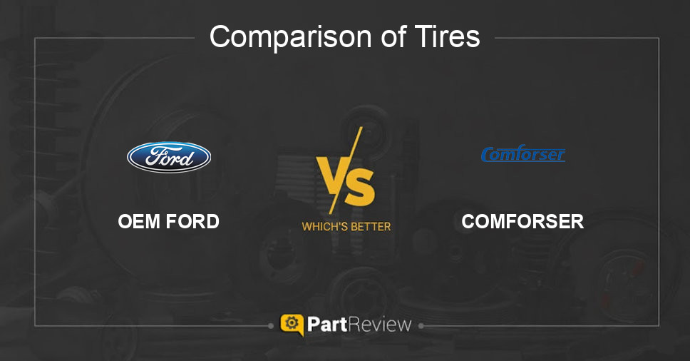 Comparison of tires OEM FORD and COMFORSER