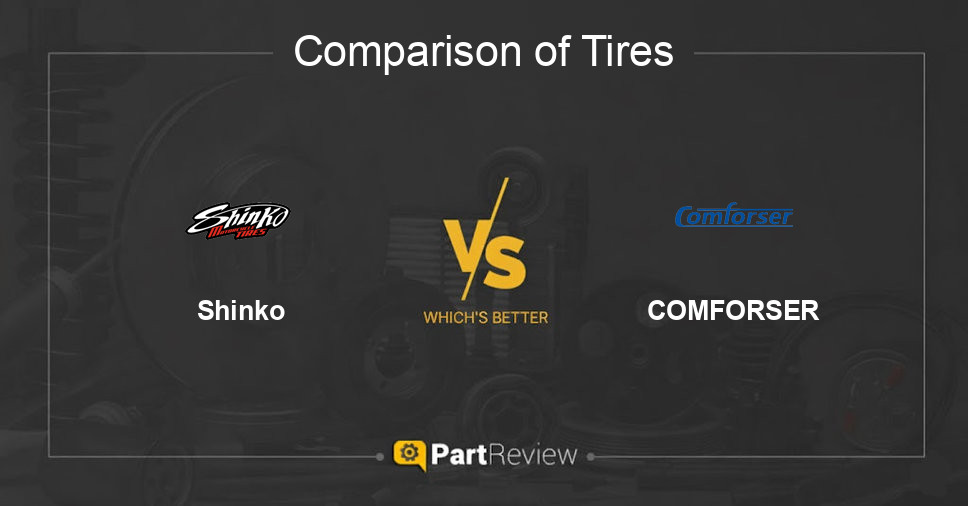 Comparison of tires Shinko and COMFORSER