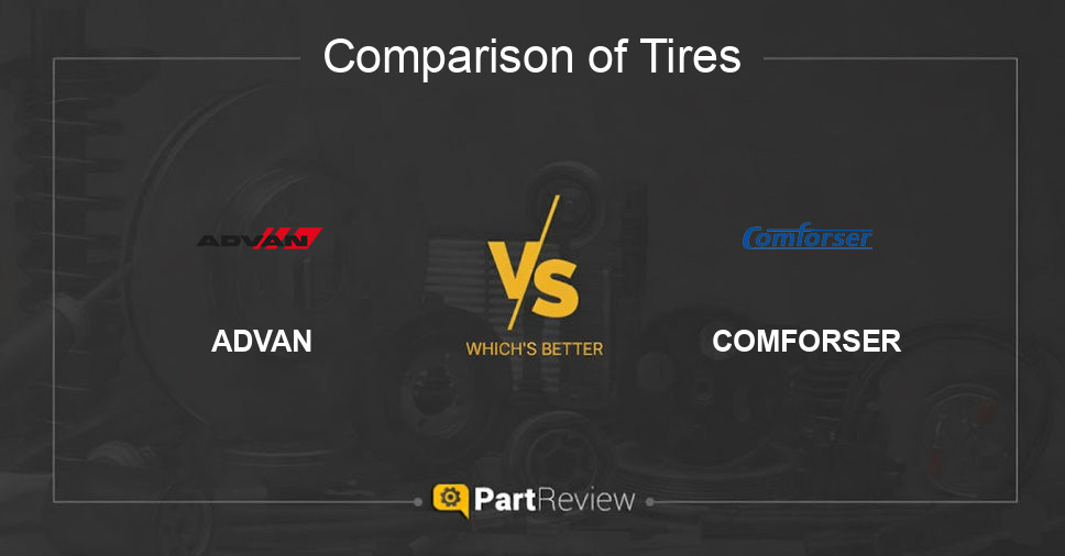Comparison of tires ADVAN and COMFORSER