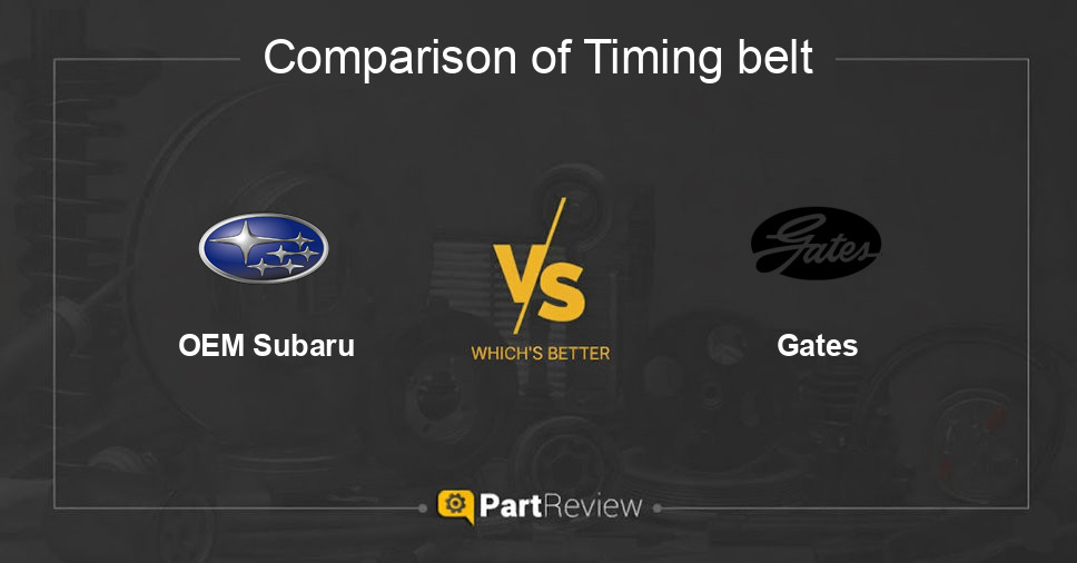 Comparison of timing belt OEM Subaru and Gates
