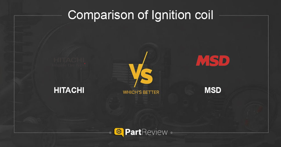 Comparison of ignition coil HITACHI and MSD