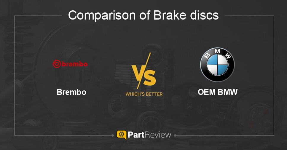 Comparison of brake discs Brembo and OEM BMW