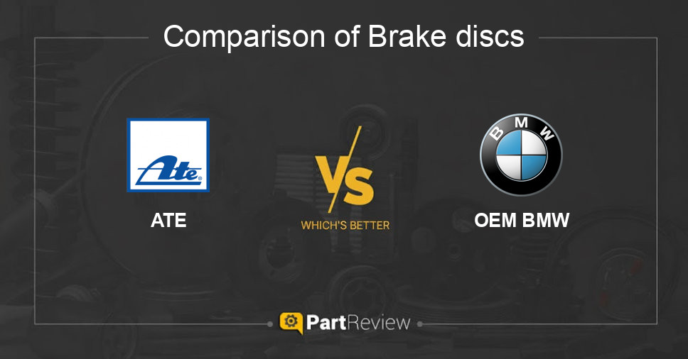 Comparison of brake discs ATE and OEM BMW