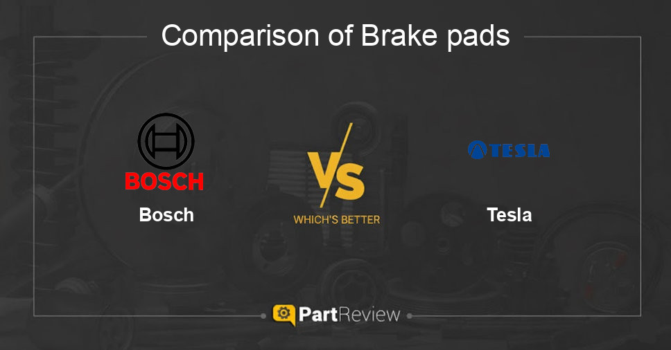 Comparison of brake pads Bosch and Tesla