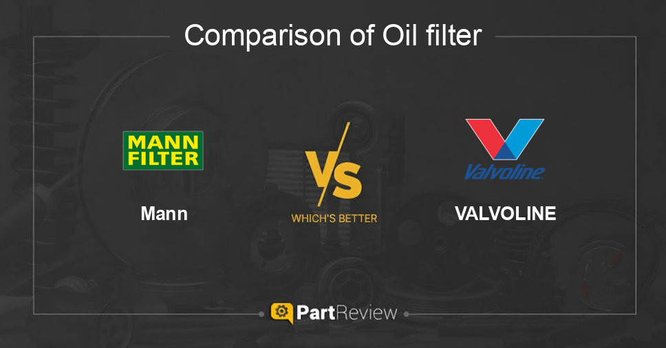 Comparison of oil filter Mann and VALVOLINE