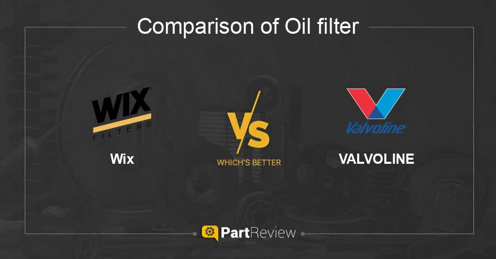 Comparison of oil filter Wix and VALVOLINE
