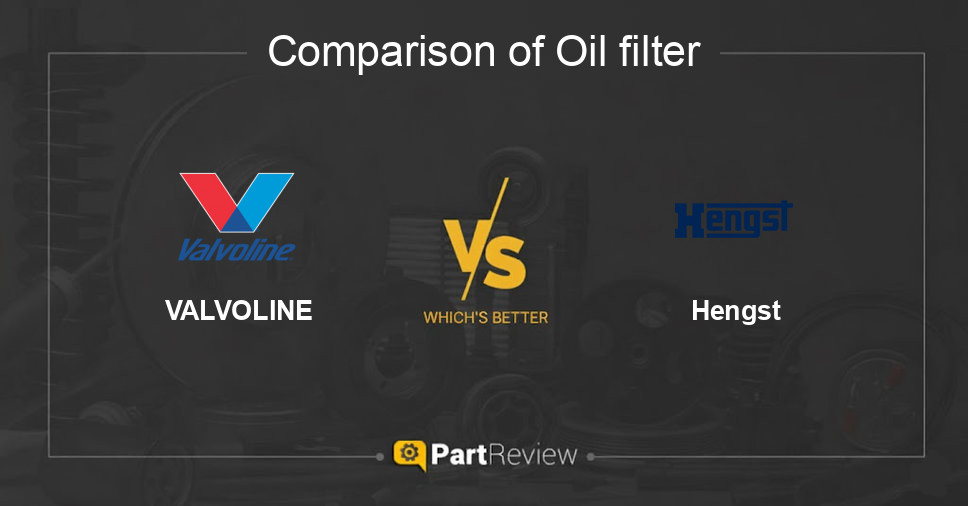 Comparison of oil filter VALVOLINE and Hengst