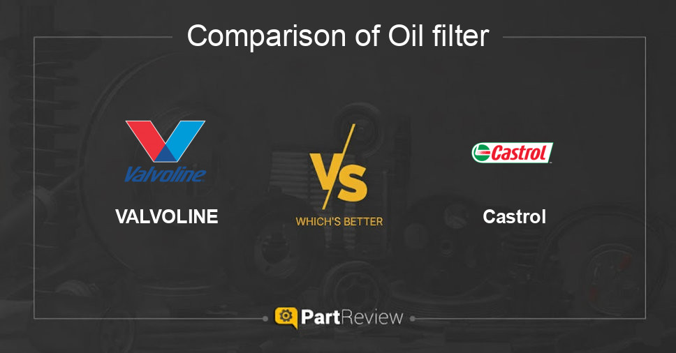 Comparison of oil filter VALVOLINE and Castrol