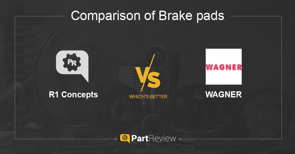 Comparison of brake pads R1 Concepts and WAGNER