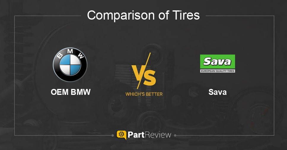 Comparison of tires OEM BMW and Sava