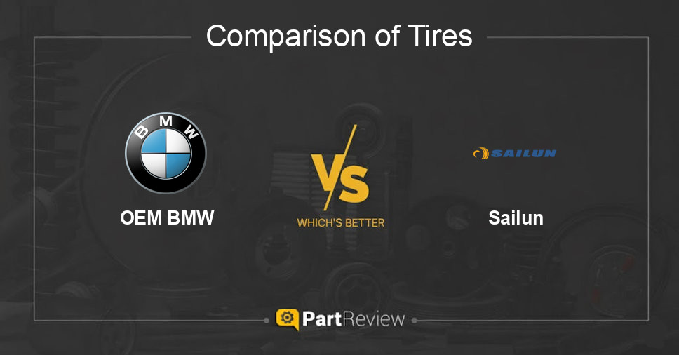 Comparison of tires OEM BMW and Sailun