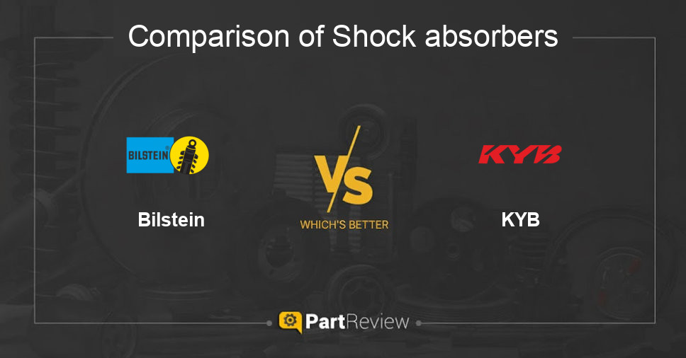 Comparison of shock absorbers Bilstein and KYB