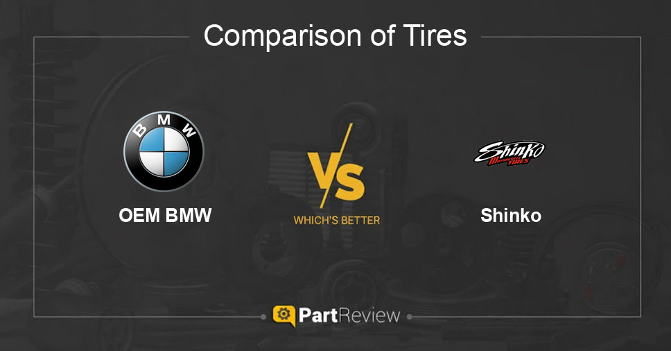 Comparison of tires OEM BMW and Shinko