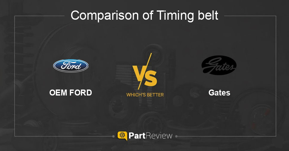 Comparison of timing belt OEM FORD and Gates