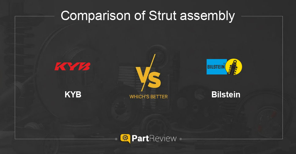 Comparison of strut assembly KYB and Bilstein