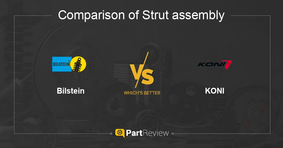Comparison of strut assembly Bilstein and KONI