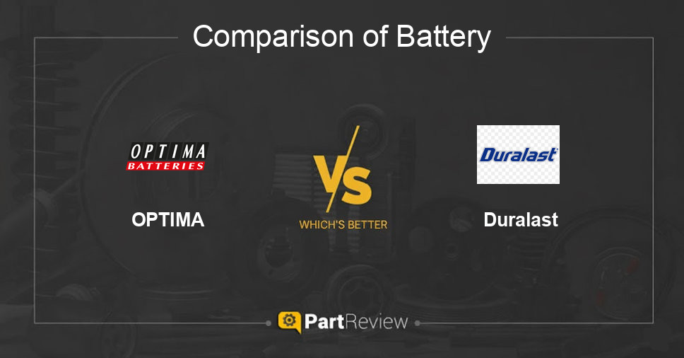Comparison of battery OPTIMA and Duralast
