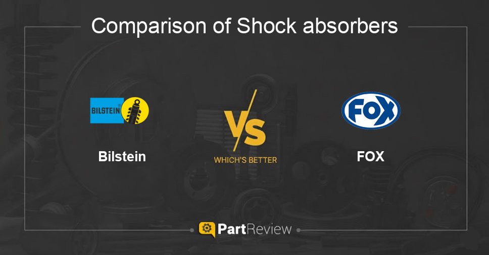 Comparison of shock absorbers Bilstein and FOX
