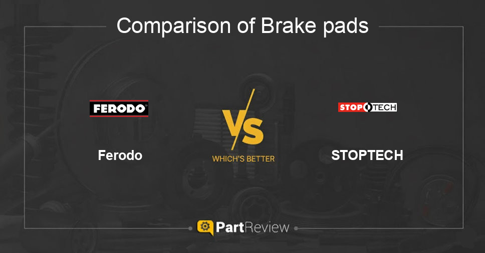 Comparison of brake pads Ferodo and STOPTECH
