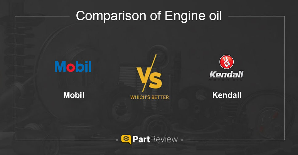 Comparison of engine oil Mobil and Kendall