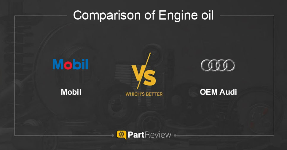 Comparison of engine oil Mobil and OEM Audi