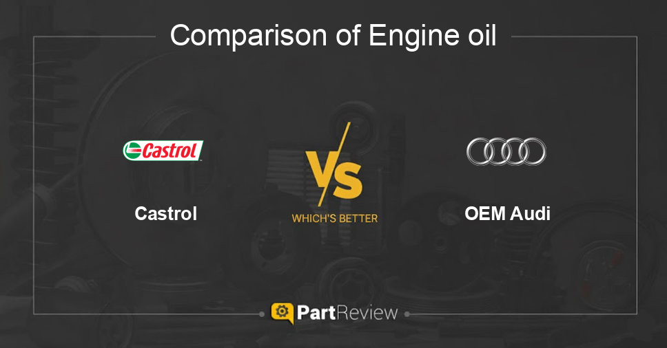 Comparison of engine oil Castrol and OEM Audi