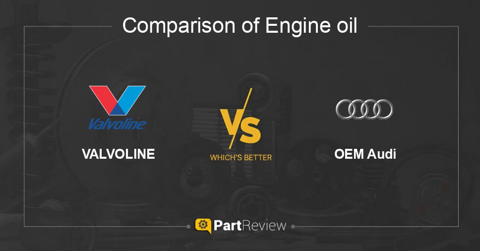 Comparison of engine oil VALVOLINE and OEM Audi