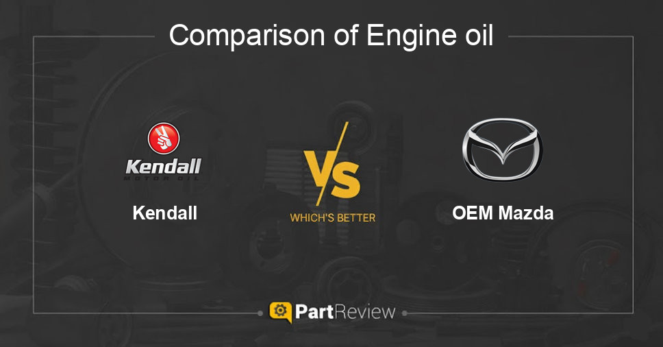Comparison of engine oil Kendall and OEM Mazda