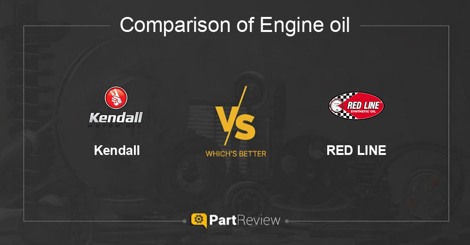 Comparison of engine oil Kendall and RED LINE
