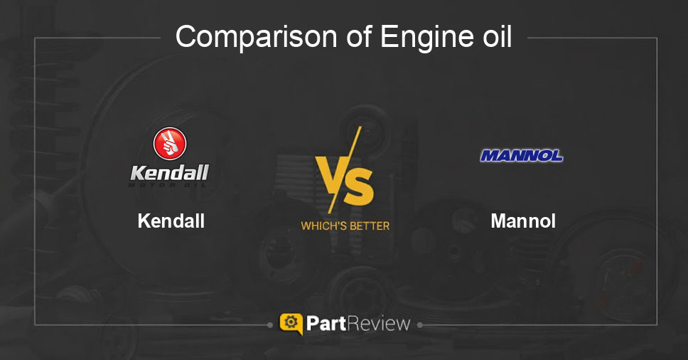 Comparison of engine oil Kendall and Mannol