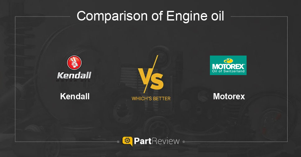 Comparison of engine oil Kendall and Motorex