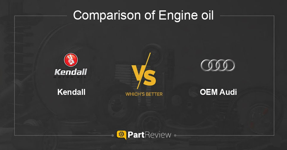 Comparison of engine oil Kendall and OEM Audi
