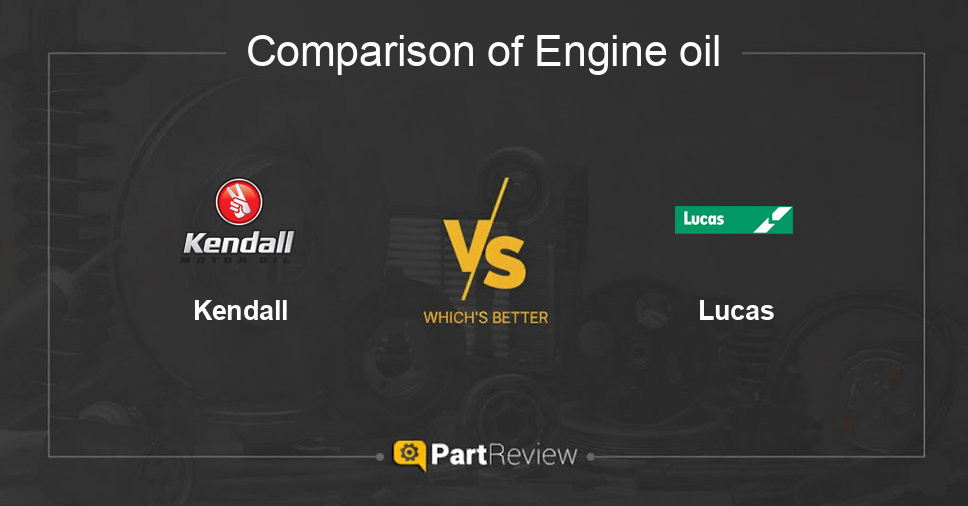 Comparison of engine oil Kendall and Lucas
