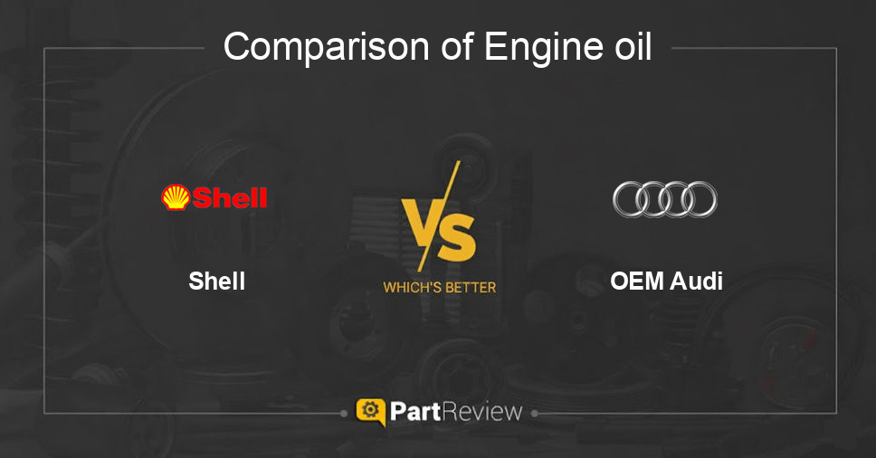 Comparison of engine oil Shell and OEM Audi