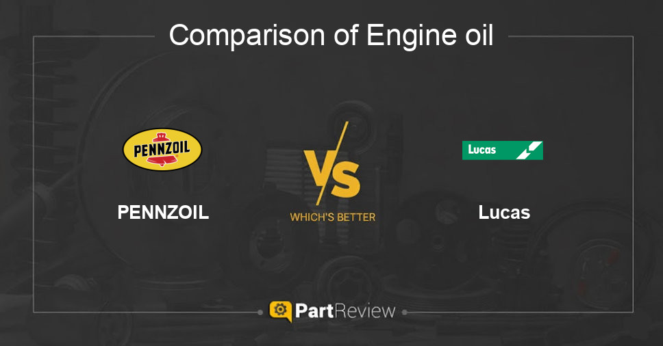 Comparison of engine oil PENNZOIL and Lucas