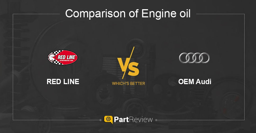 Comparison of engine oil RED LINE and OEM Audi