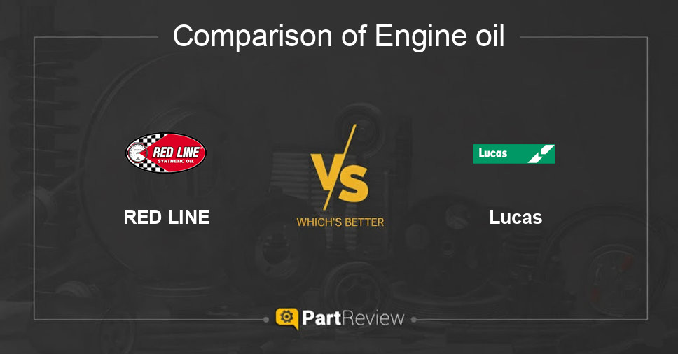 Comparison of engine oil RED LINE and Lucas