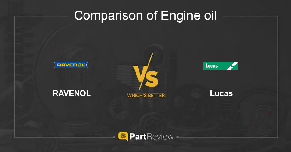 Comparison of engine oil RAVENOL and Lucas